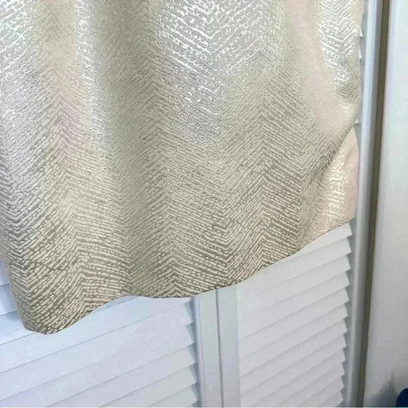 Kay Unger Gold One Shoulder Dress | Gold | SZ 8 - Picture 5 of 6